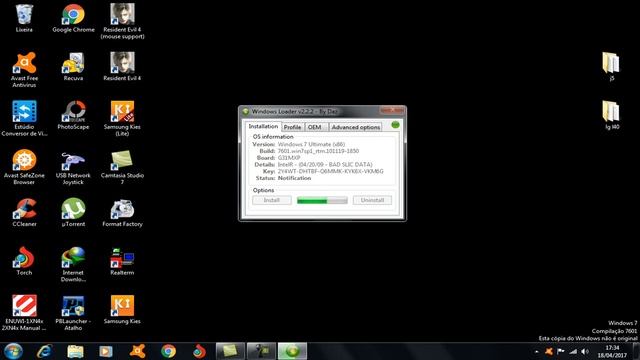 Como Ativar windows 7 32 e 64 Bits - Adeus tela preta ! смотреть онлайн