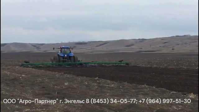 Гибкая борона 16м., обзор работы в поле смотреть онлайн