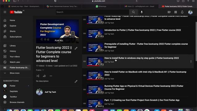 How to watch this playlist || Flutter free bootcamp 2022 || Free Flutter course 2022 смотреть онлайн