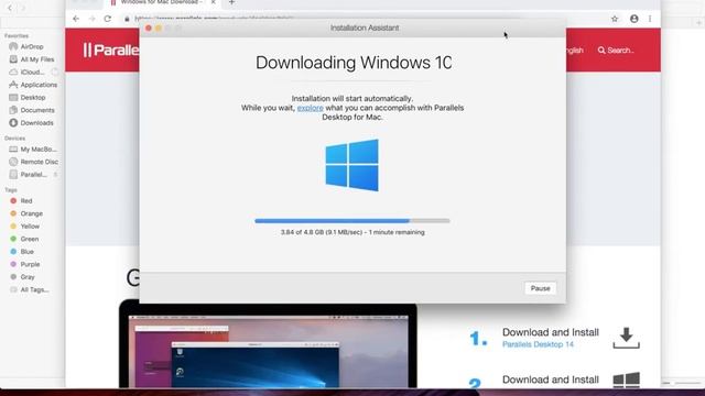 How to Install Windows 10 in MAC using Parallels Desktop - 2019 смотреть онлайн