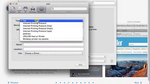 How to add Windows shared Printer to MAC OS x смотреть онлайн