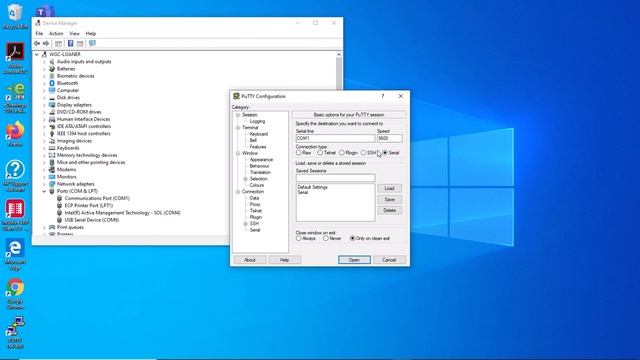 Setting up Device Manager and Putty for Communication with Micro II смотреть онлайн