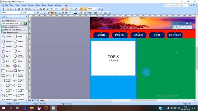 DESIGN WEB LAYOUT MENGGUNAKAN VISIO 2007 смотреть онлайн