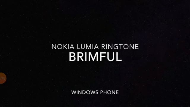 Windows phone - nokia lumia ringtone - brimful смотреть онлайн