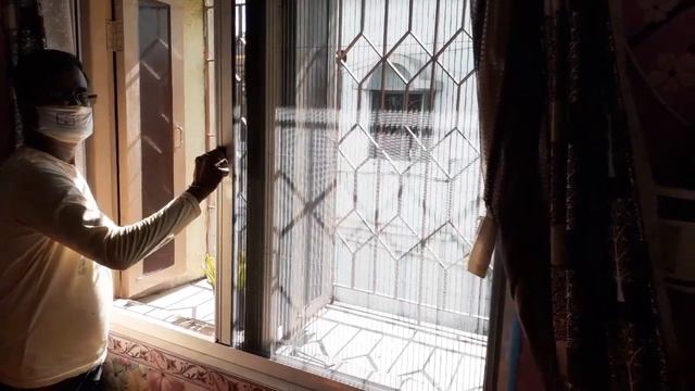 Pleated system mosquito window net installation durgapur смотреть онлайн