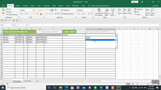 Auto Login to Servers Tool Using VBAinExcel & Putty смотреть онлайн