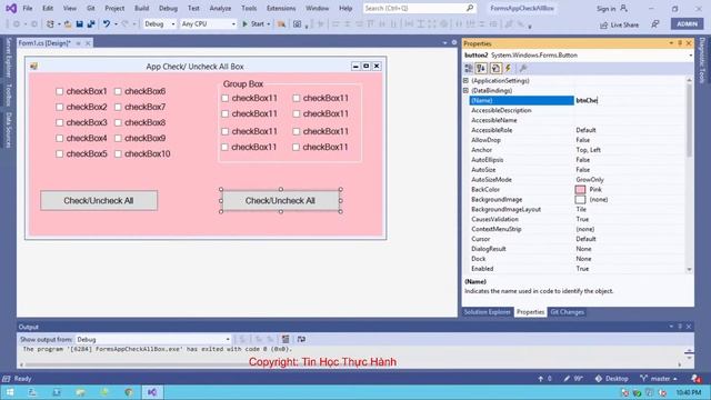 C# Check UnCheck All CheckBox Form GroupBox Windows Form смотреть онлайн