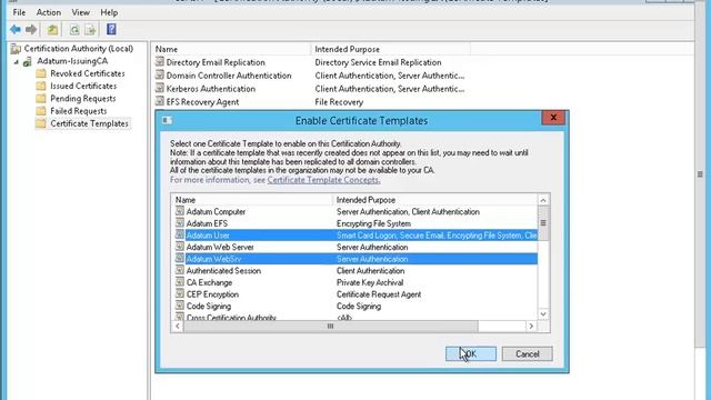 20412D_Mod6_Lab B_E1-Configuring Certificate Templates смотреть онлайн