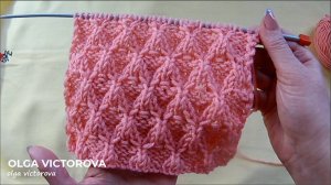 389 РЕЛЬЕФНЫЙ УЗОР СПИЦАМИ ПИРАМИДКИ Вязание спицами Узоры