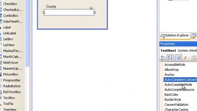 Textbox Autocomplete Properties смотреть онлайн