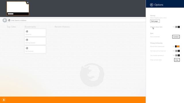 Firefox for Windows 8 Metro UI смотреть онлайн