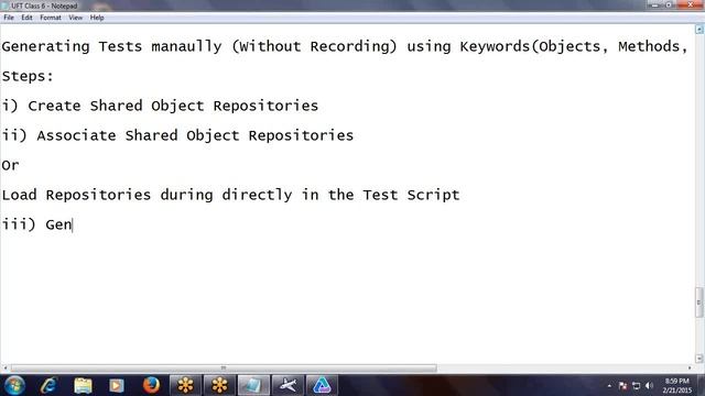 UFT Tutorial 7: UFT Object Repository Part 2, Creating Tests Manually смотреть онлайн