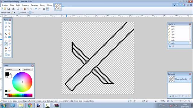(MINECRAFT) - Como fazer uma Espada no Paint.Net ATUALIZADO смотреть онлайн