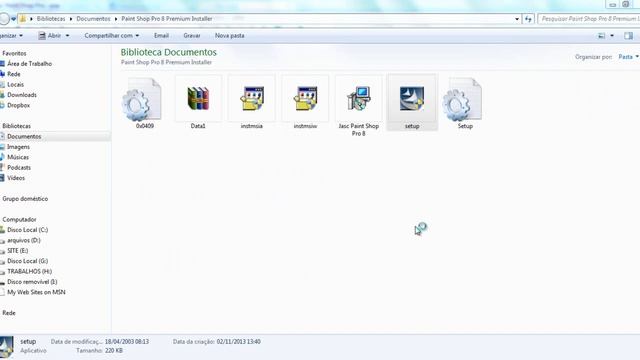 Aula 2 - Paint Shop Pro 8 - Como instalar o programa смотреть онлайн