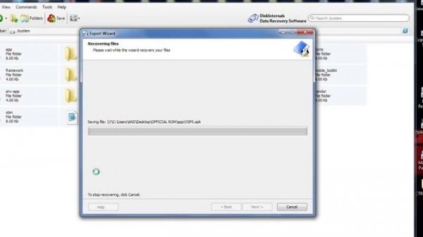 Extract system.img By DiskInternals Linux Reader
