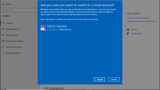 How to remove Microsoft account from windows 10 смотреть онлайн