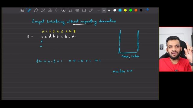 L3. Longest Substring Without Repeating Characters | 2 Pointers and Sliding Window Playlist смотреть онлайн