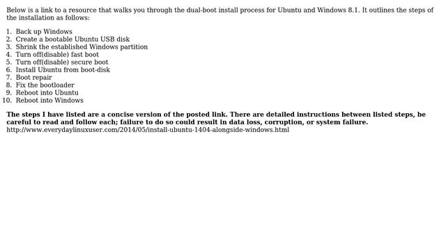 "This computer currently has no detected operating systems."- Ubuntu 14.04 install Windows 8.1 смотреть онлайн