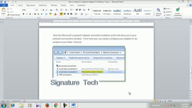 how to create loopback adapter in windows 7 смотреть онлайн