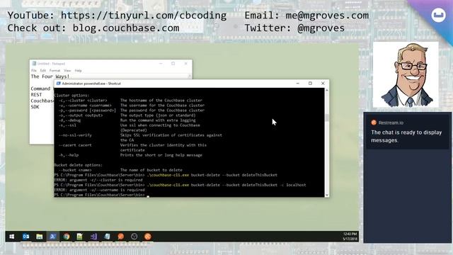 Couchbase Coding - Episode 026 - How to delete a bucket смотреть онлайн