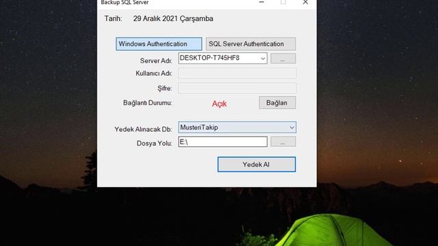 C# #Windows Form #Veritabanı #Yedek Almak #Backup #Data Base смотреть онлайн