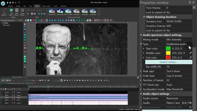 How to make speech waveform animation for free in VSDC смотреть онлайн