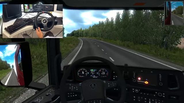 Estrada escondida no Promods! - Scania S580 V8 - Logitech Driving Force Pro смотреть онлайн
