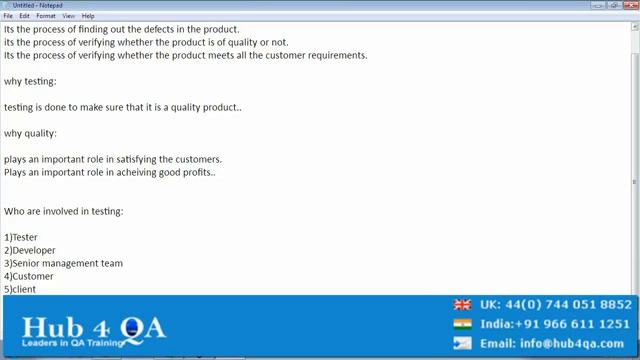 Testing Tool Online Training - Hub4QA.com смотреть онлайн