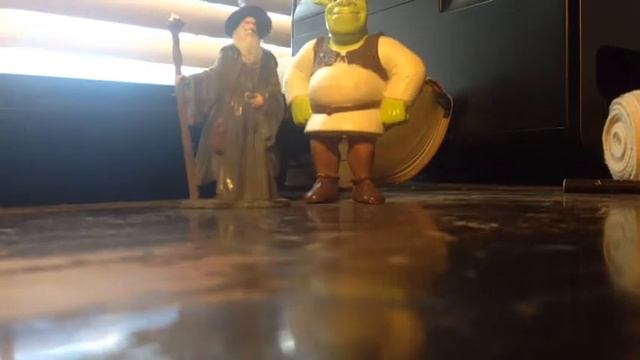 Shrek and Gandalf Stop Motion Animation смотреть онлайн