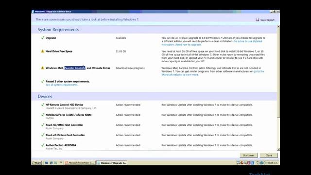 Windows7 Upgrade Advisor смотреть онлайн