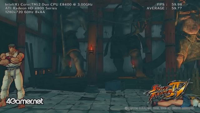 HD4850 Gameplay - Street Fighter IV PC "Extra Touch" comparisson смотреть онлайн