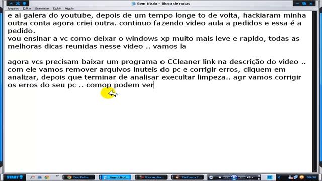 Como deixar o Windows XP mais rapido e leve 2012, todas as melhores dicas reunidas nesse video смотреть онлайн