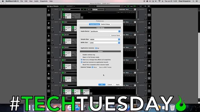 Waves MultiRack + Virtual Sound Check Using Jack Audio - #AscensionTechTuesday - EP059 смотреть онлайн