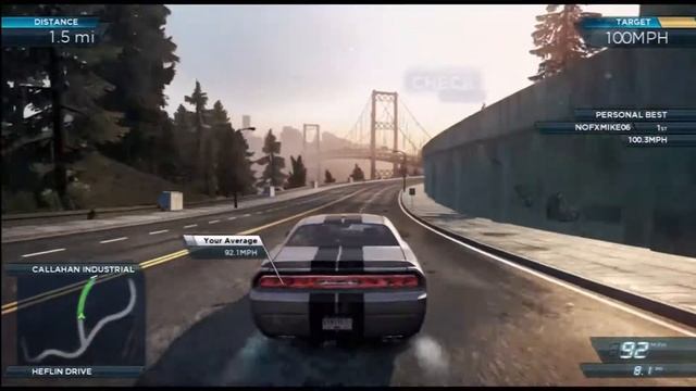 Need For Speed: Most Wanted (2012) "Fast Track" Speed Run Dodge Challenger SRT 8 смотреть онлайн