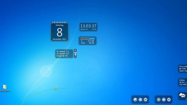 Black Glass Gadgets Set for Windows 7 смотреть онлайн