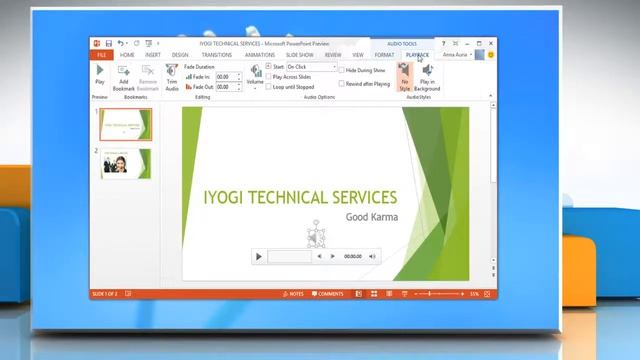 Play the Sound Continuously in a PowerPoint 2013 Presentation смотреть онлайн