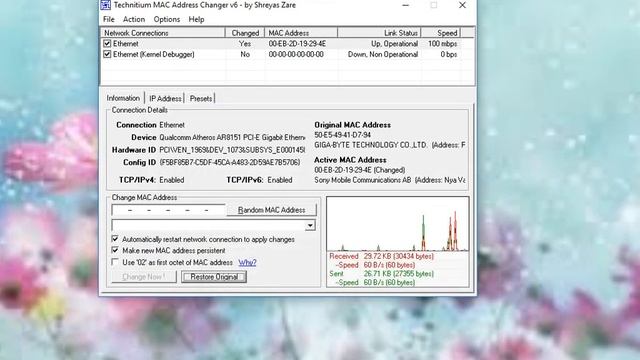 تغيير الماك ادرس ويندوز 10(change mac address windows 10) смотреть онлайн