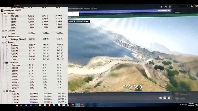 Benchmark Vega 11 (Ryzen 5 2400G) GTA V - Grand Theft Auto V смотреть онлайн