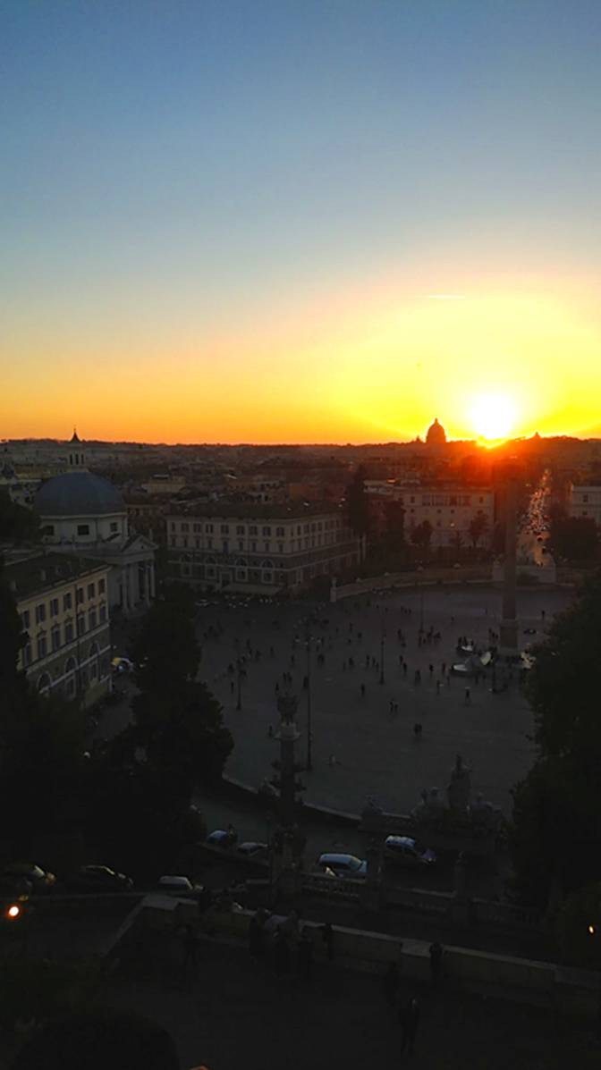 Закат в Риме - Смотровая площадка (Италия) смотреть онлайн
