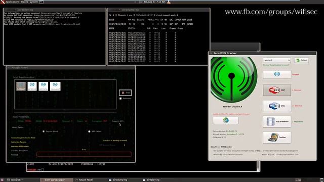 Hacking WEP Secured Wireless Network using fern WiFi cracker смотреть онлайн