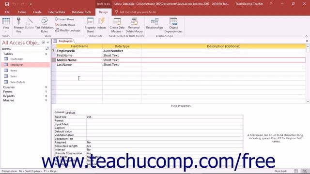 Access 2016 Tutorial Renaming Fields Microsoft Training смотреть онлайн
