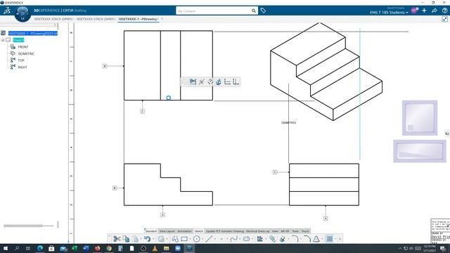 Create a Flag note in a drawing CATIA 3D Experience смотреть онлайн