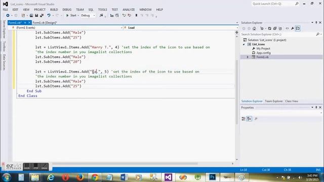 VB.net How to insert icon in listview tool? смотреть онлайн