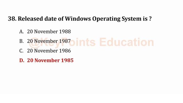 MS Windows Computer Questions | MS Windows Shortcut Keys | MS Windows MCQ смотреть онлайн
