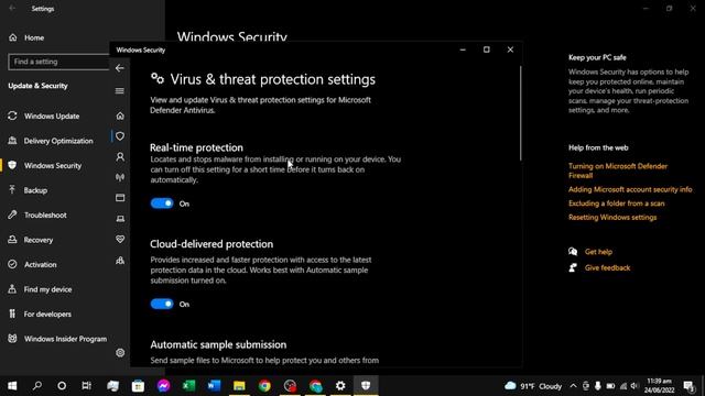 How to Disable or Enable Windows Defender on Windows 10 смотреть онлайн