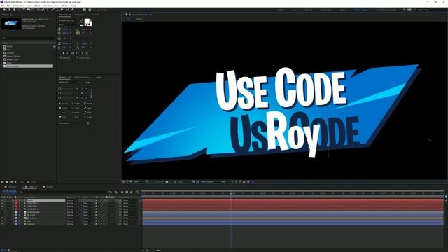 Fortnite Victory Royale Creator Code Animation in After Effects (FREE DOWNLOAD!) смотреть онлайн