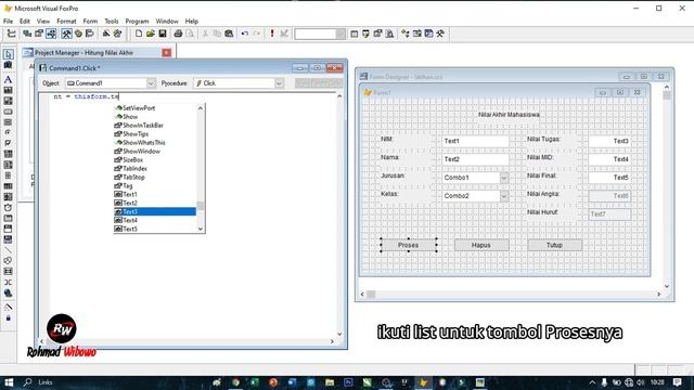 Membuat Program Menghitung Nilai Akhir Dengan Visual Foxpro 9 смотреть онлайн