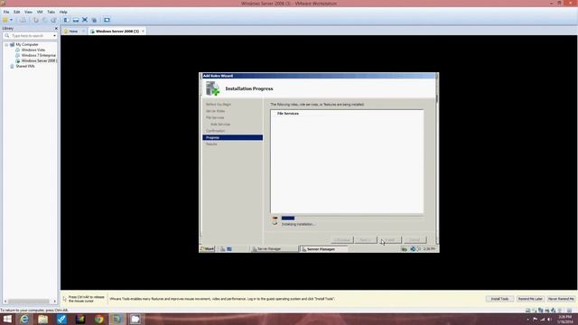 1 5 Adding the File Services Role and Windows Server Backup Feature смотреть онлайн