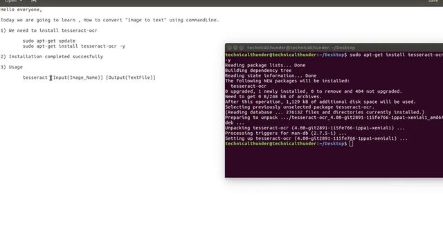 Image to EditableText Processing or converting Image to EditableText using tesseract ocr linux смотреть онлайн