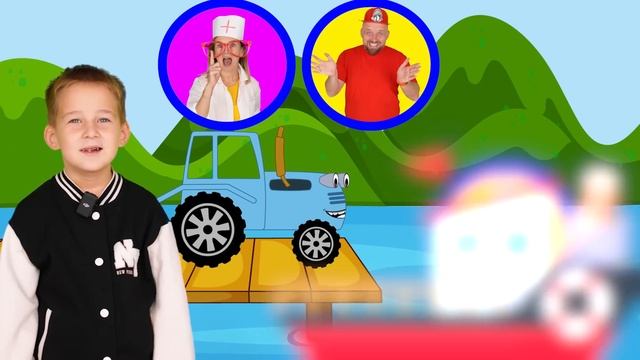 Синий трактор - ремонт трактора и другие детские песенки. смотреть онлайн